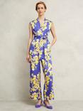 Hobbs Macey Floral Jumpsuit, Blue/Multi