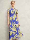 Hobbs Ann Floral Pure Silk Dress, Multi