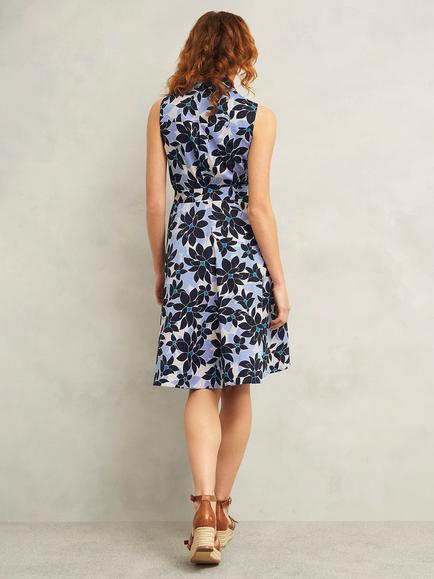 Hobbs Beki Floral Sleeveless Dress, Multi - view 2, Multi