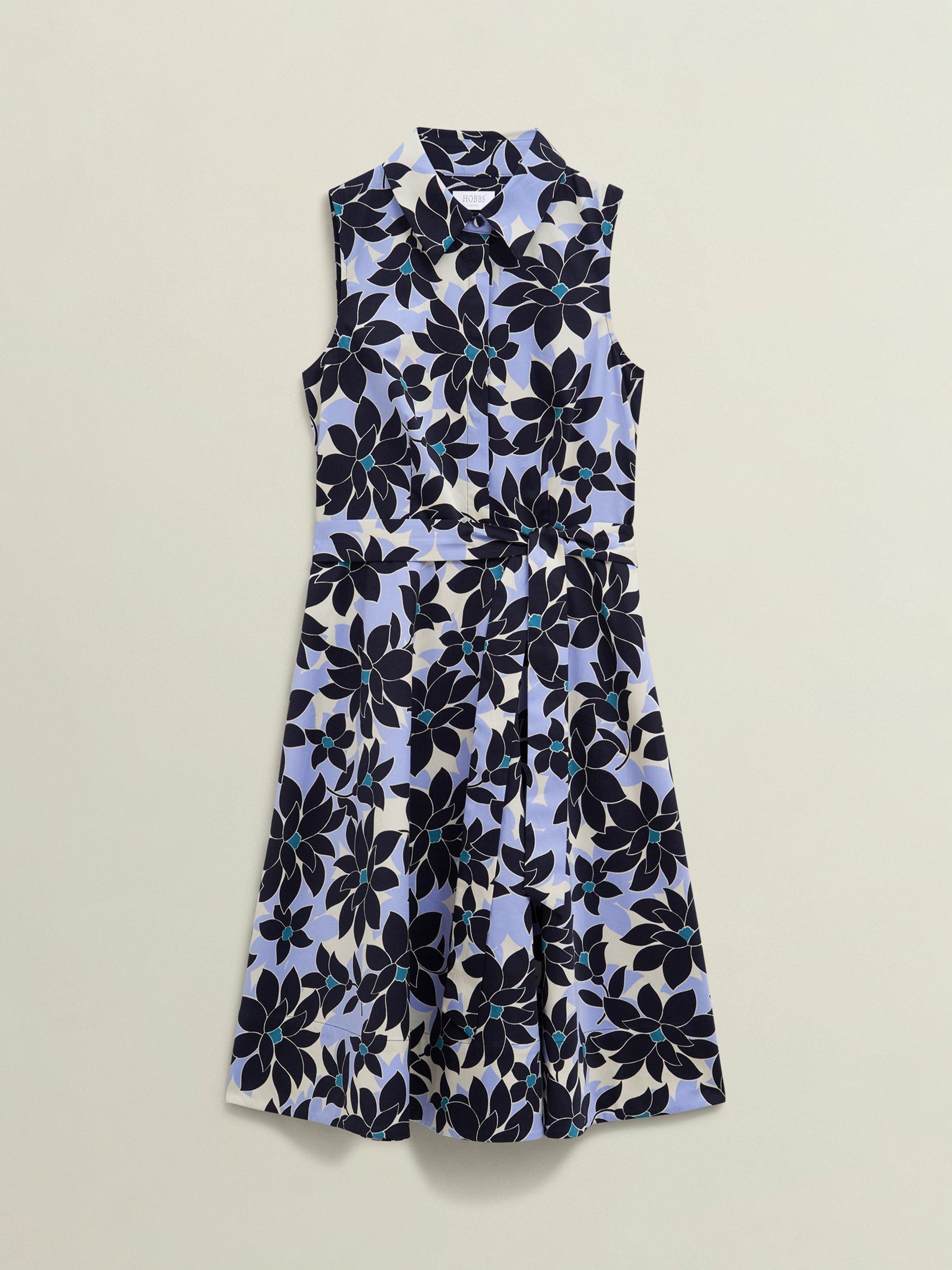 Product image 4 of 5, which shows Hobbs Beki Floral Sleeveless Dress, Multi, 12