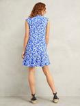 Hobbs Janey Botanical Mini Dress, Blue/Multi