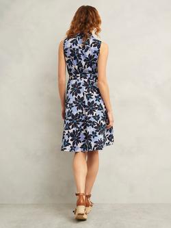 Hobbs Petite Beki Floral Sleeveless Dress, Multi - view 2, Multi