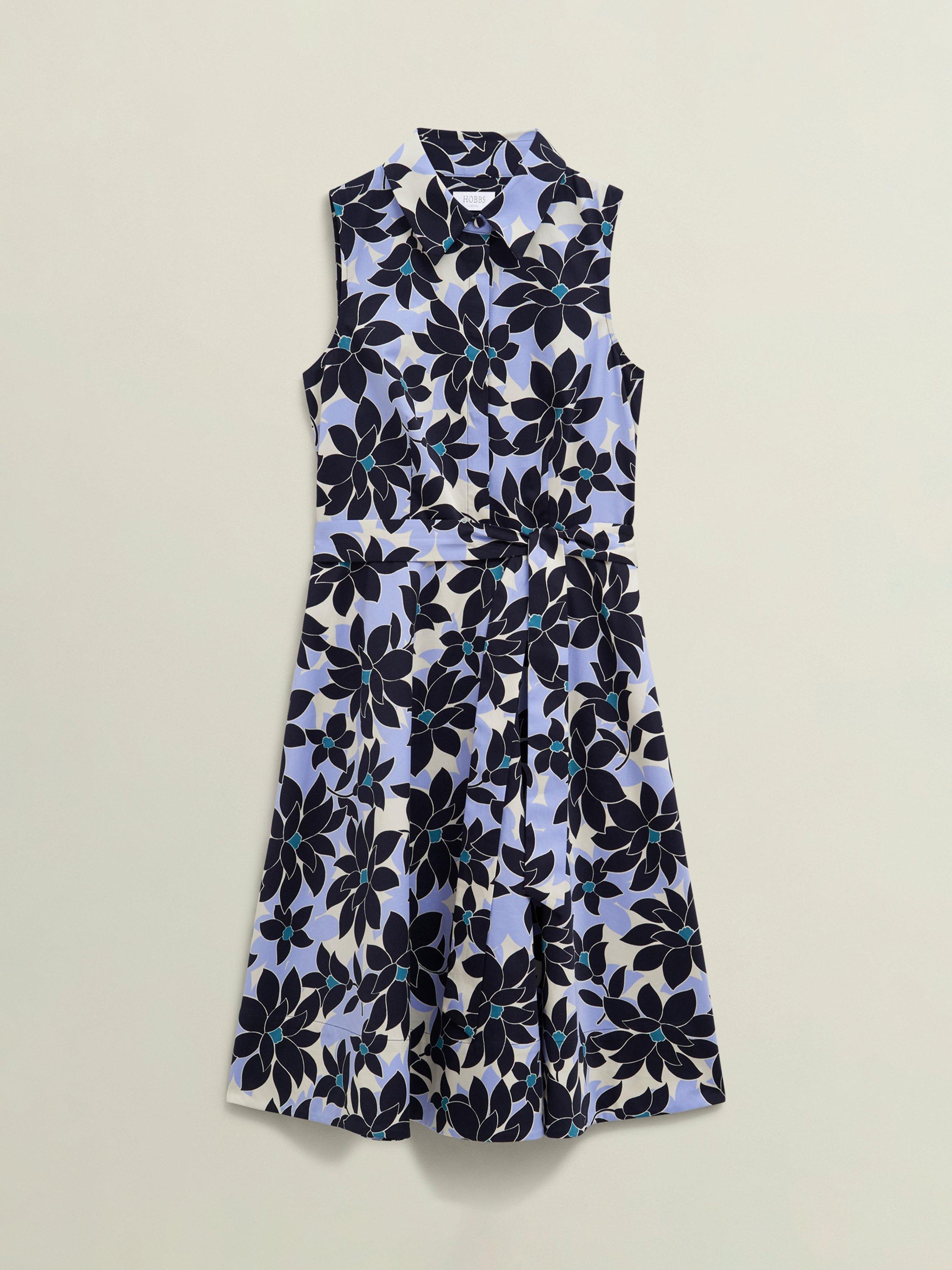 Product image 4 of 5, which shows Hobbs Petite Beki Floral Sleeveless Dress, Multi, 10