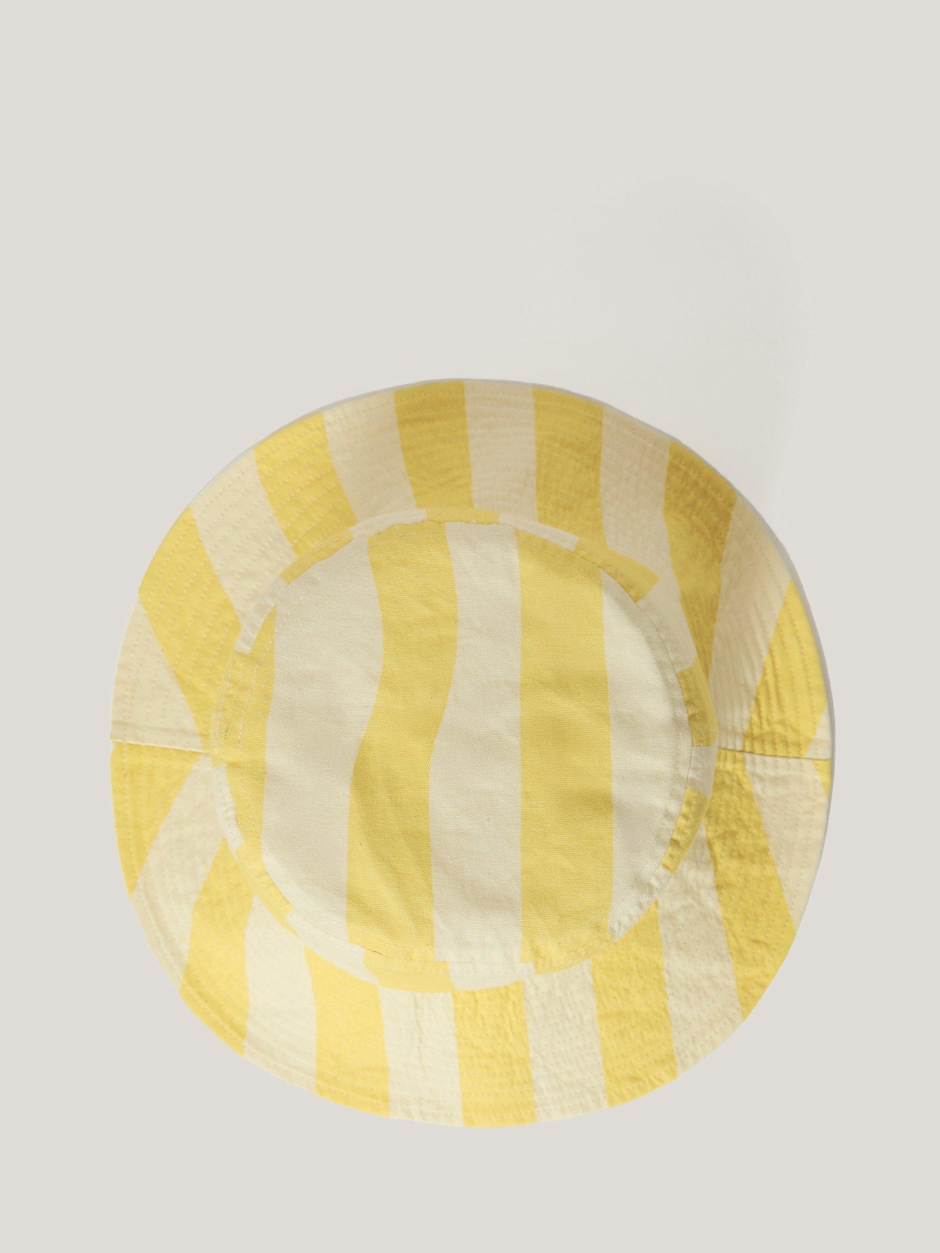 Product image 5 of 6, which shows Jigsaw Cotton Stripe Bucket Hat