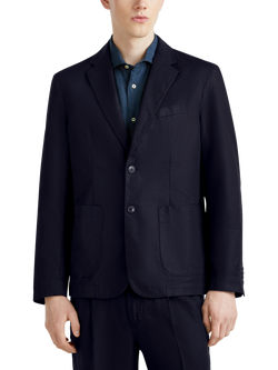 Benetton Linen Blend Blazer, Mid Blue, Mid Blue