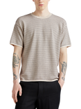 Benetton Cotton Regular Fit Short Sleeve Stripe T-Shirt, Multi