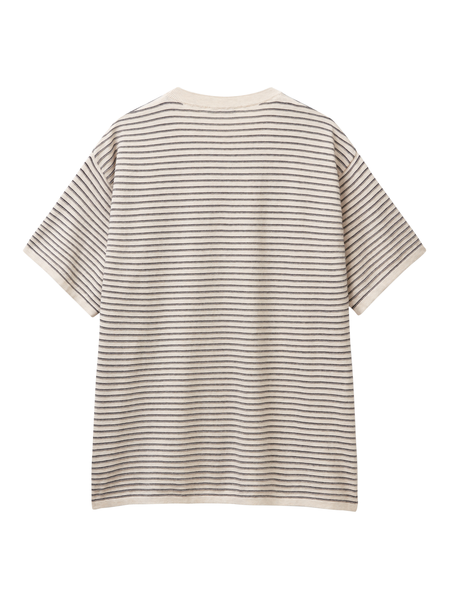 Product image 5 of 6, which shows Benetton Cotton Regular Fit Short Sleeve Stripe T-Shirt, Multi, XL