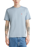 Benetton Cotton Regular Fit Short Sleeve T-Shirt, Mid Blue