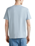 Benetton Cotton Regular Fit Short Sleeve T-Shirt, Mid Blue