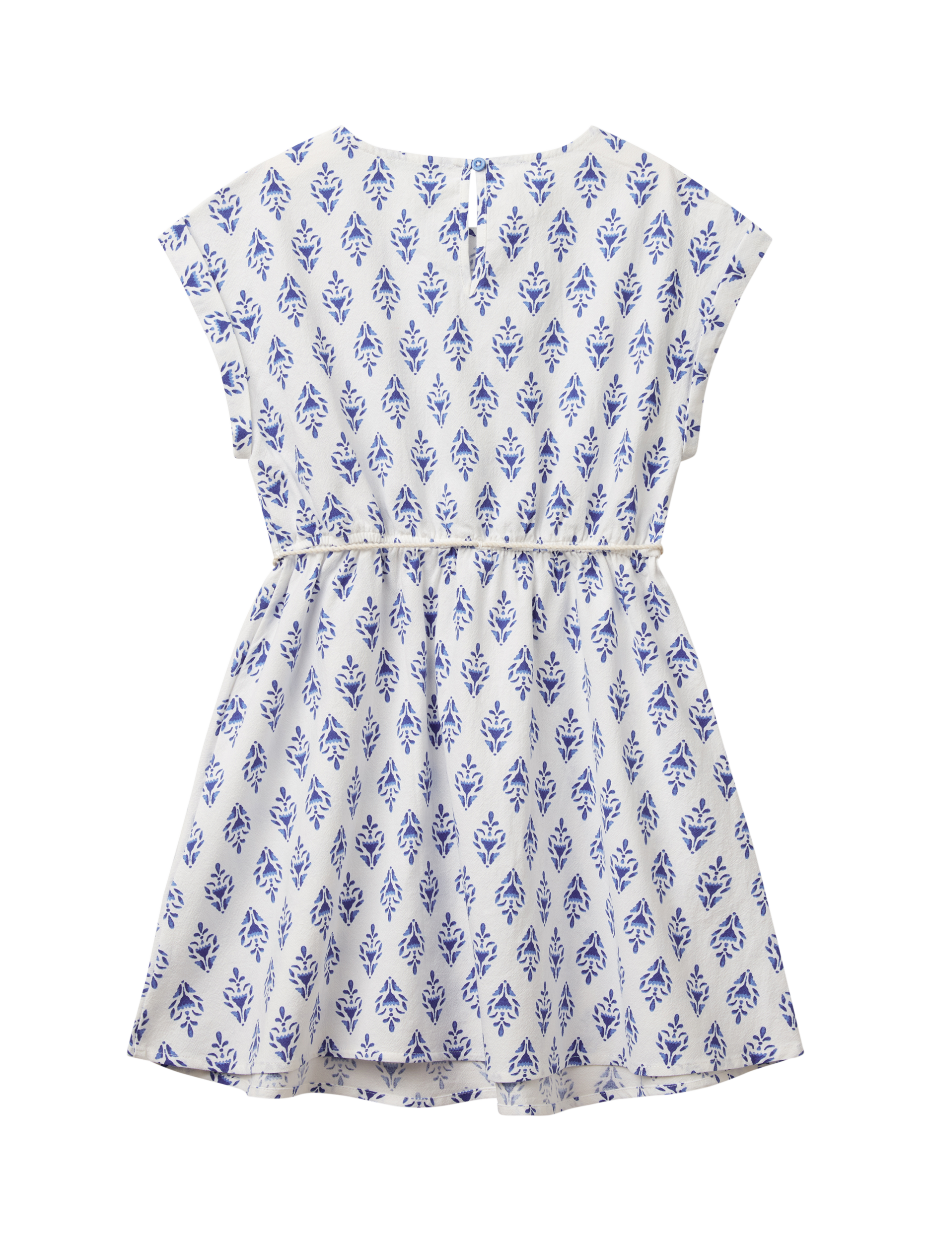Product image 2 of 3, which shows Benetton Kids' Junior Dress, Blue, 6-7 years