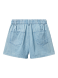 Benetton Kids' Cotton Denim Shorts, Light Blue