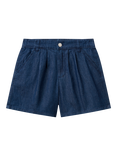 Benetton Kids' Cotton Denim Shorts, Dark Blue Denim