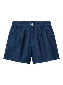 Benetton Kids' Cotton Denim Shorts, Dark Blue Denim, Dark Blue Denim