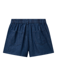 Benetton Kids' Cotton Denim Shorts, Dark Blue Denim