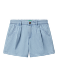 Benetton Kids' Denim Shorts, Light Blue