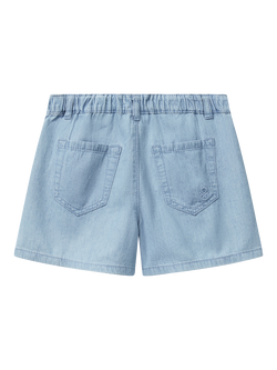 Benetton Kids' Denim Shorts, Light Blue - view 2, Light Blue Denim