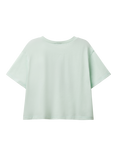 Benetton Kids' Cotton Sea Life Graphic T-Shirt, Teal Green