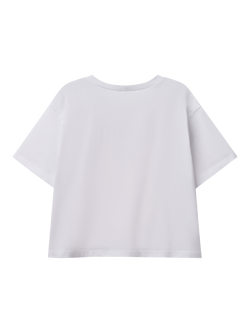 Benetton Kids' Cotton Graphic T-Shirt, Optical White - view 2, Optical White