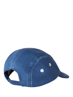 Benetton Baby Cotton Baseball Cap, Medium Blue Denim - view 2, Medium Blue Denim