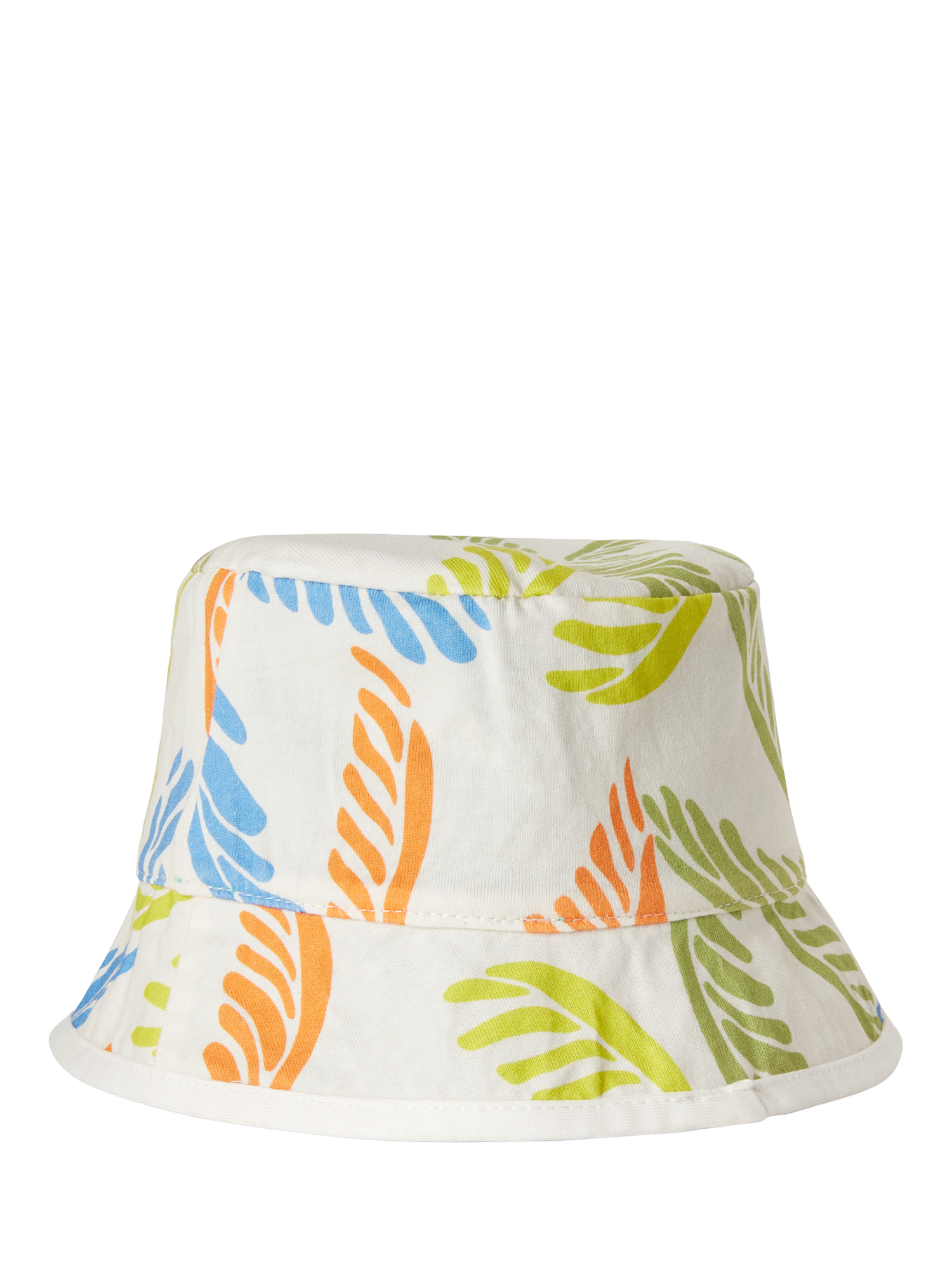 Product image 2 of 3, which shows Benetton Kids' Cotton Reversible Bucket Hat, Teal Green, 3-4 years