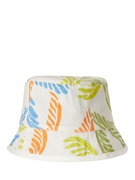 Benetton Kids' Cotton Reversible Bucket Hat - view 2, Teal Green