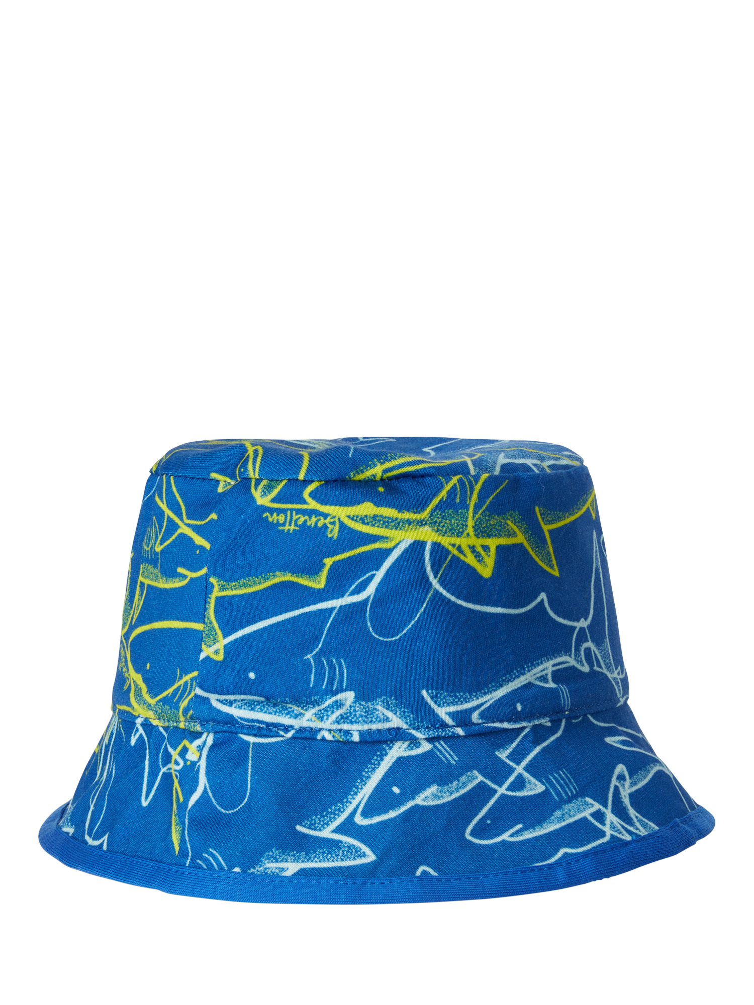 Product image 2 of 3, which shows Benetton Kids' Cotton Reversible Bucket Hat, Lime, 12-24 months