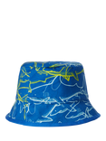 Benetton Kids' Cotton Reversible Bucket Hat, Lime