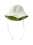 Benetton Baby Cotton Reversible Sun Hat, Light Green