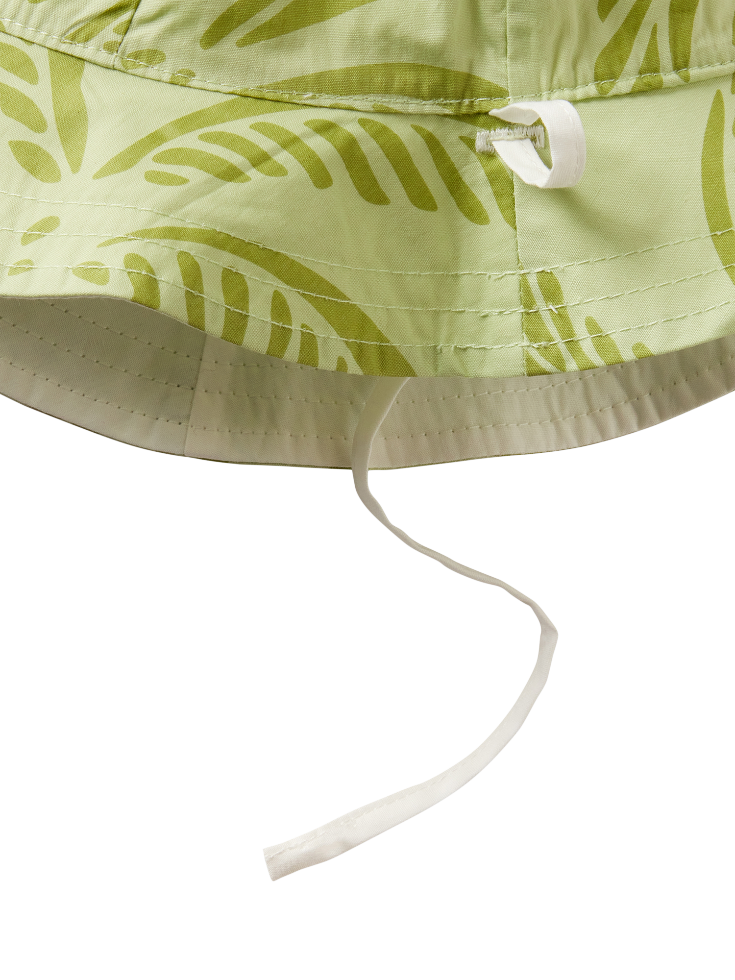 Product image 3 of 3, which shows Benetton Baby Cotton Reversible Sun Hat, Light Green, 1-3 months