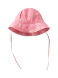 Benetton Baby Cotton Reversible Sun Hat, Pastel Pink