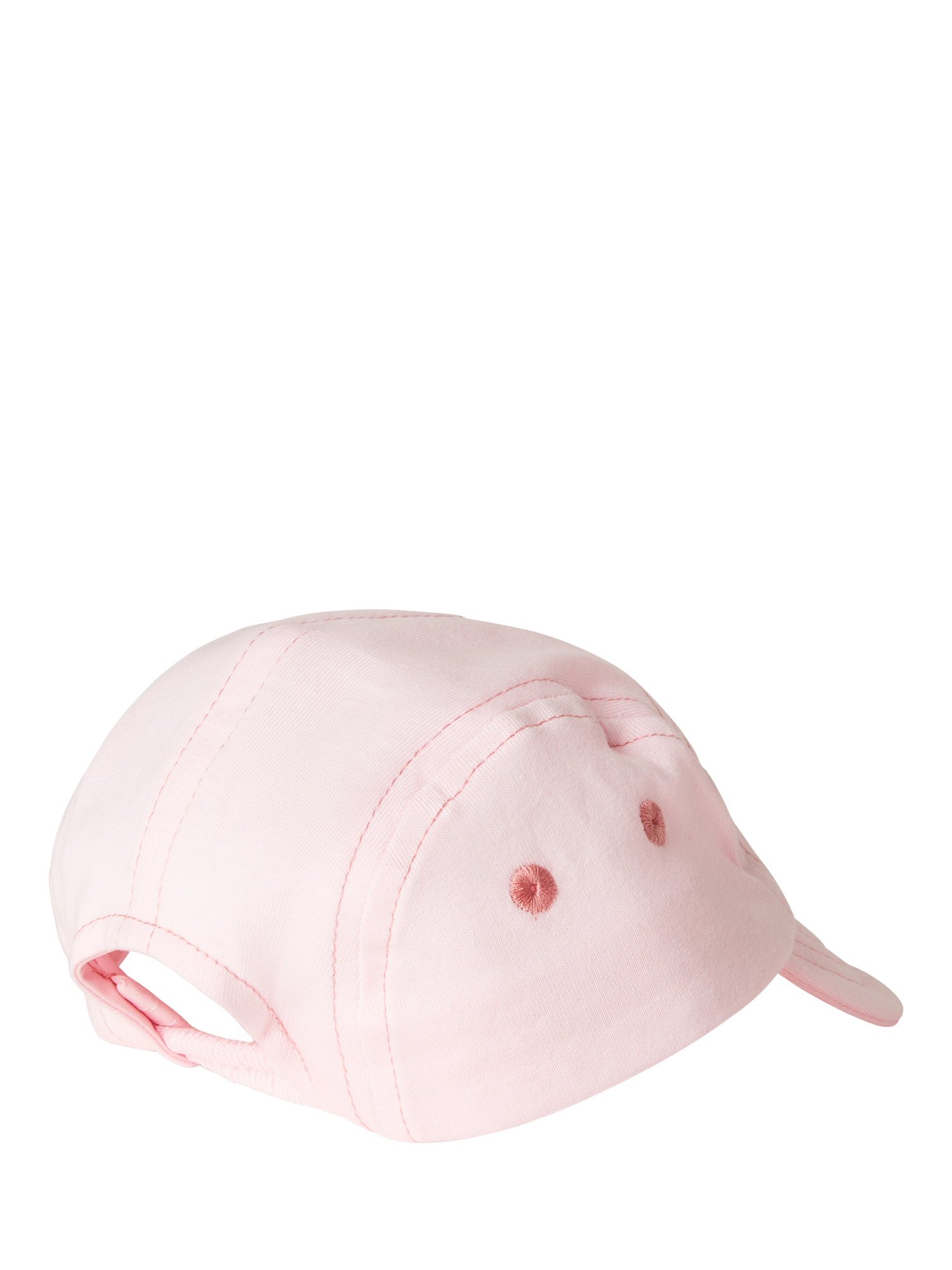 Product image 2 of 3, which shows Benetton Baby Cotton Baseball Cap, Pastel Pink, 3-6 months