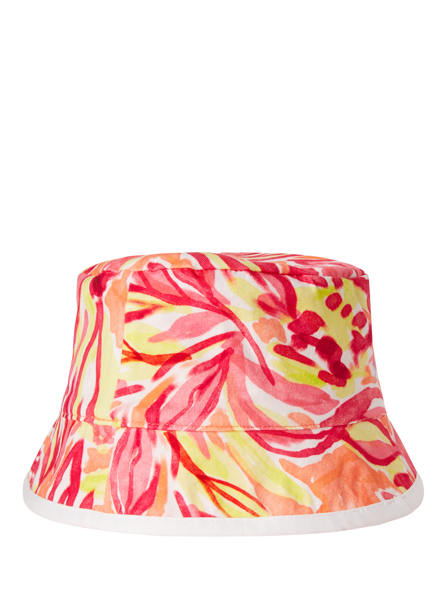 Product image 2 of 3, which shows Benetton Kids' Cotton Reversible Bucket Hat, Peach, 12-24 months