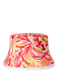 Benetton Kids' Cotton Reversible Bucket Hat, Peach