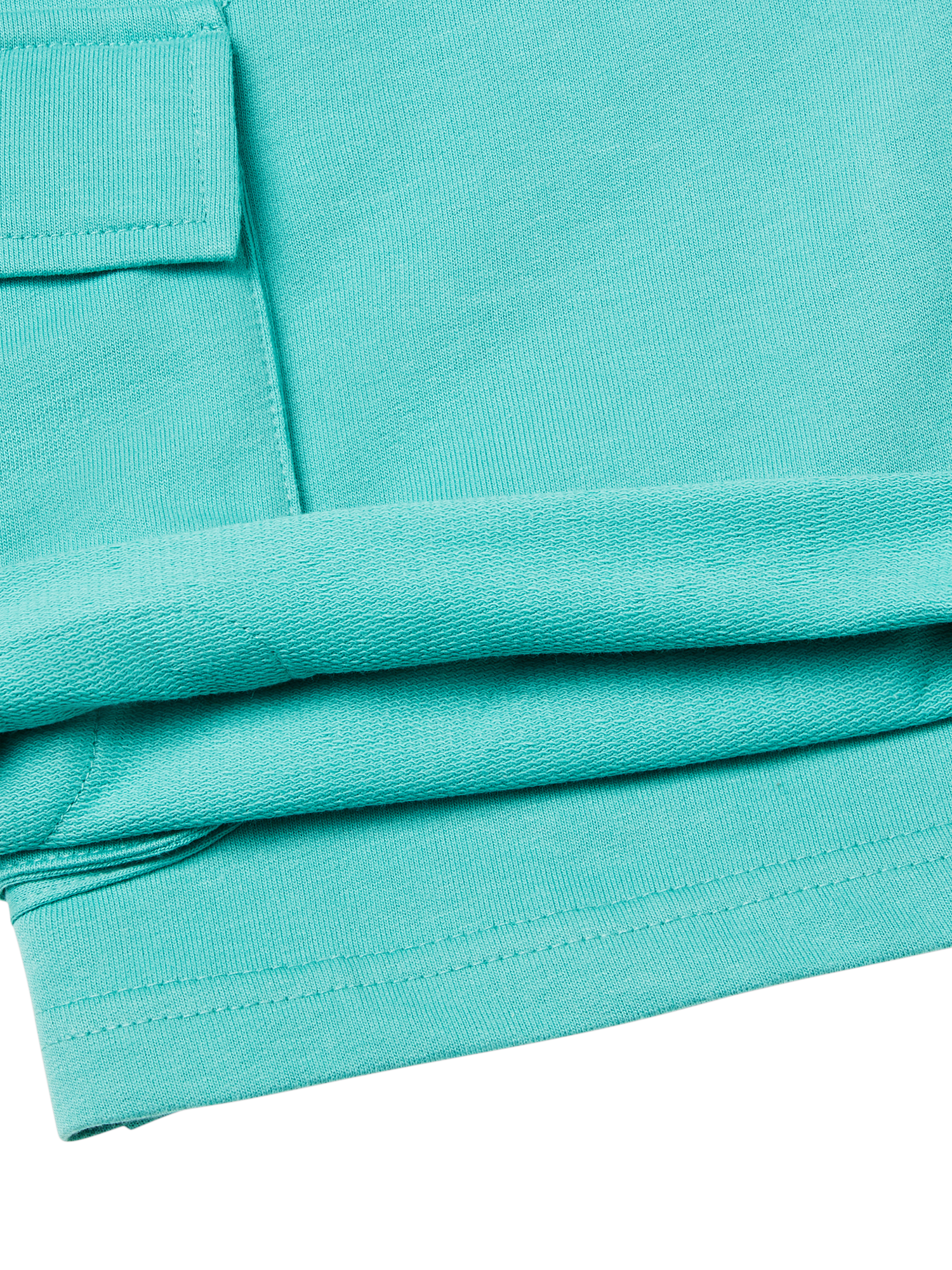 Product image 3 of 3, which shows Benetton Kids' Cotton Bermuda Shorts, Teal Green, 6-7 years