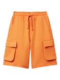 Benetton Kids' Cotton Bermuda Shorts, Apricot