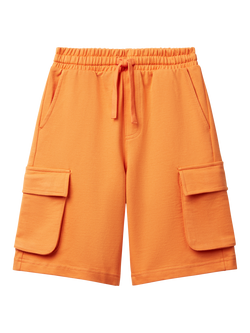 Benetton Kids' Cotton Bermuda Shorts, Apricot
