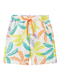 Benetton Kids' Cotton Palm Leaf Print Bermuda Shorts, Multi