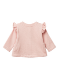 Benetton Baby Frill Shoulder Cardigan, Powder
