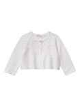 Benetton Baby Textured Knit Cardigan, Optical White