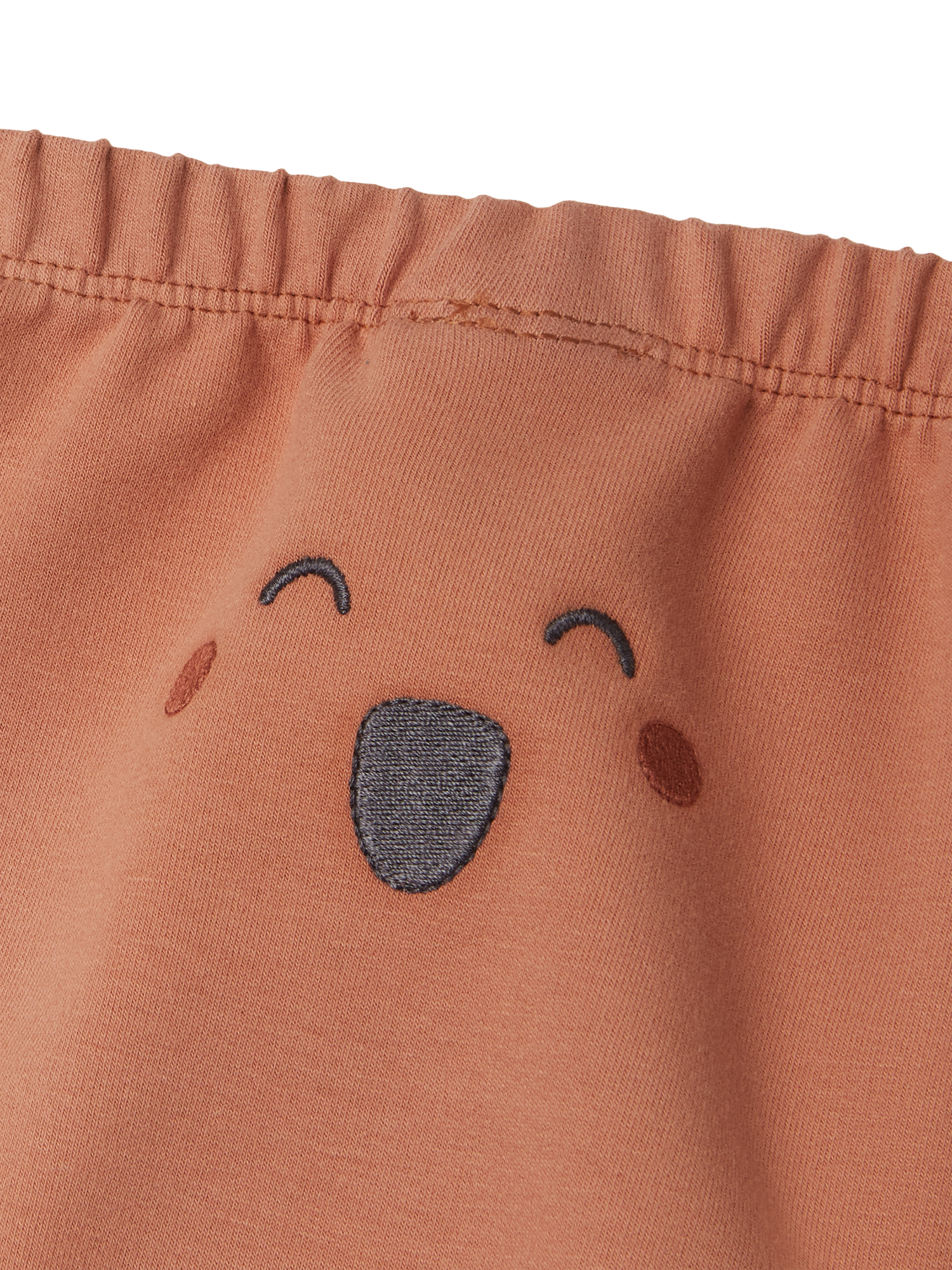 Product image 4 of 4, which shows Benetton Baby Stripe Long Sleeve Top & Joggers Set, Cream/Brown, 12-18 months