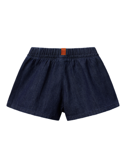 Benetton Baby Cotton Denim Shorts, Denim - view 2, Denim