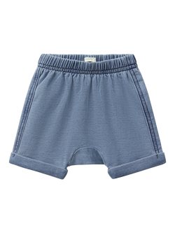 Benetton Baby Fleece Shorts, Denim, Denim