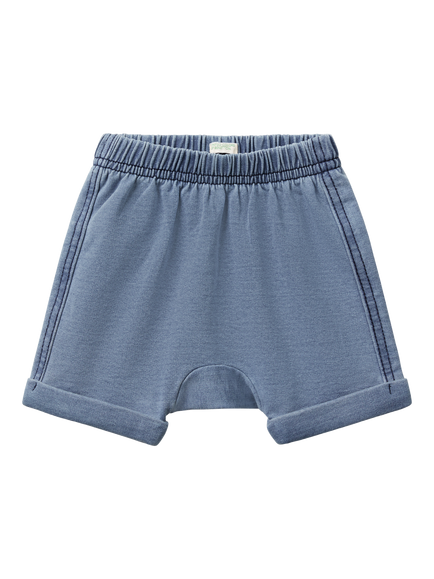 Benetton Baby Fleece Shorts, Denim, Denim