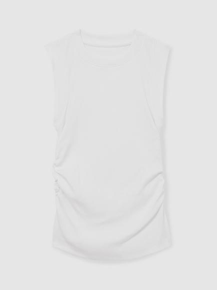 Reiss Kids' Trudy Ruched Vest - view 2, White