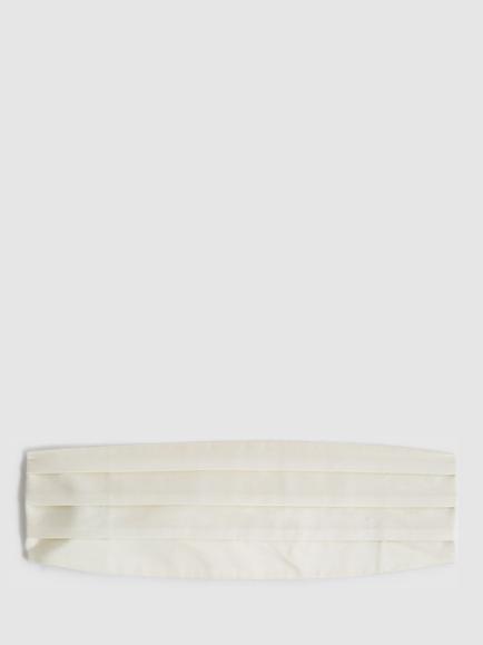 Reiss Cameron Silk Cummerband, Ivory, Ivory