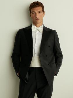 Reiss Cameron Silk Cummerband, Ivory - view 2, Ivory