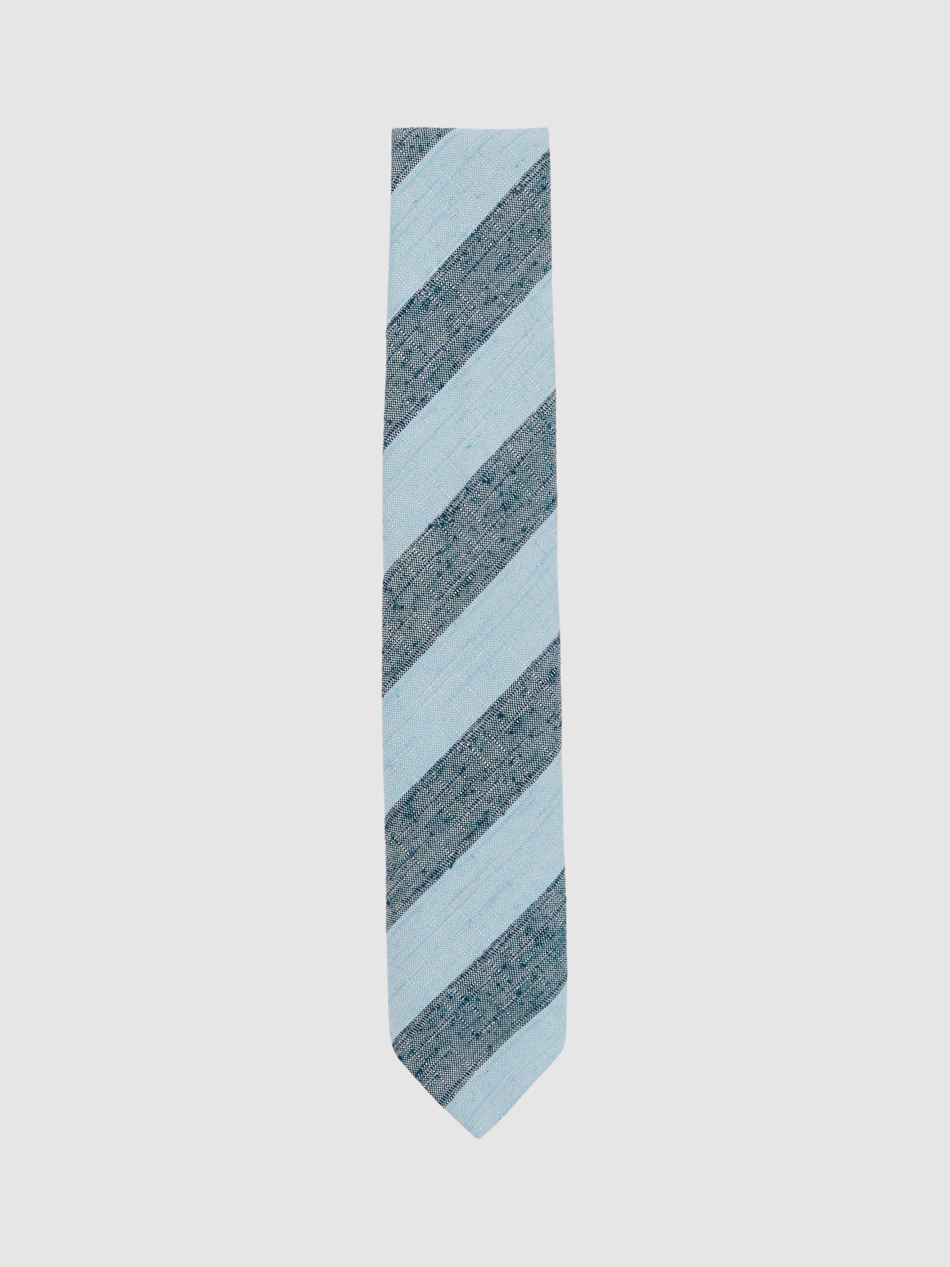 Reiss Ercole Stripe Silk Blend Tie