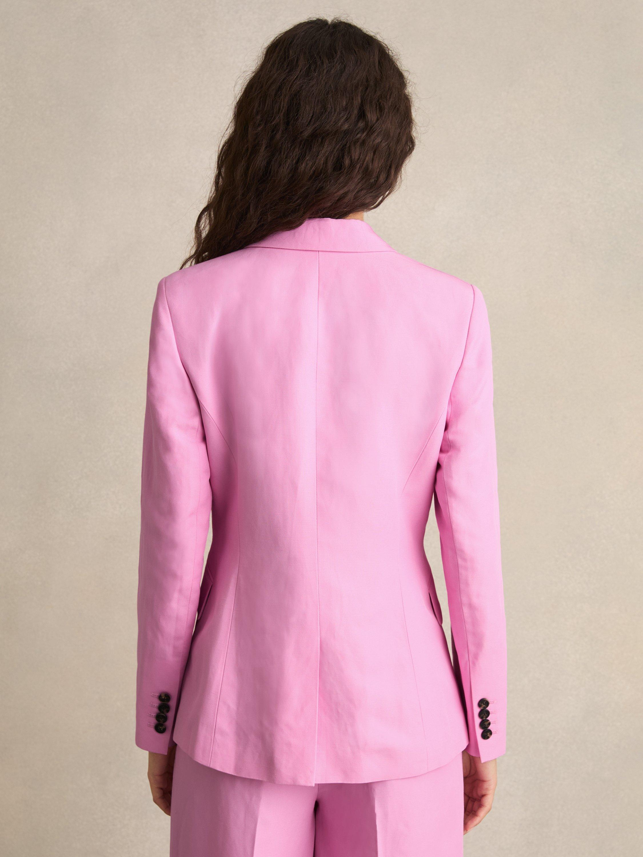 Product image 2 of 5, which shows Reiss Petite Raine Blazer, Pink, 10Pt