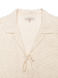 Nudie Jeans Moa Tie Fringe Shirt, Off White