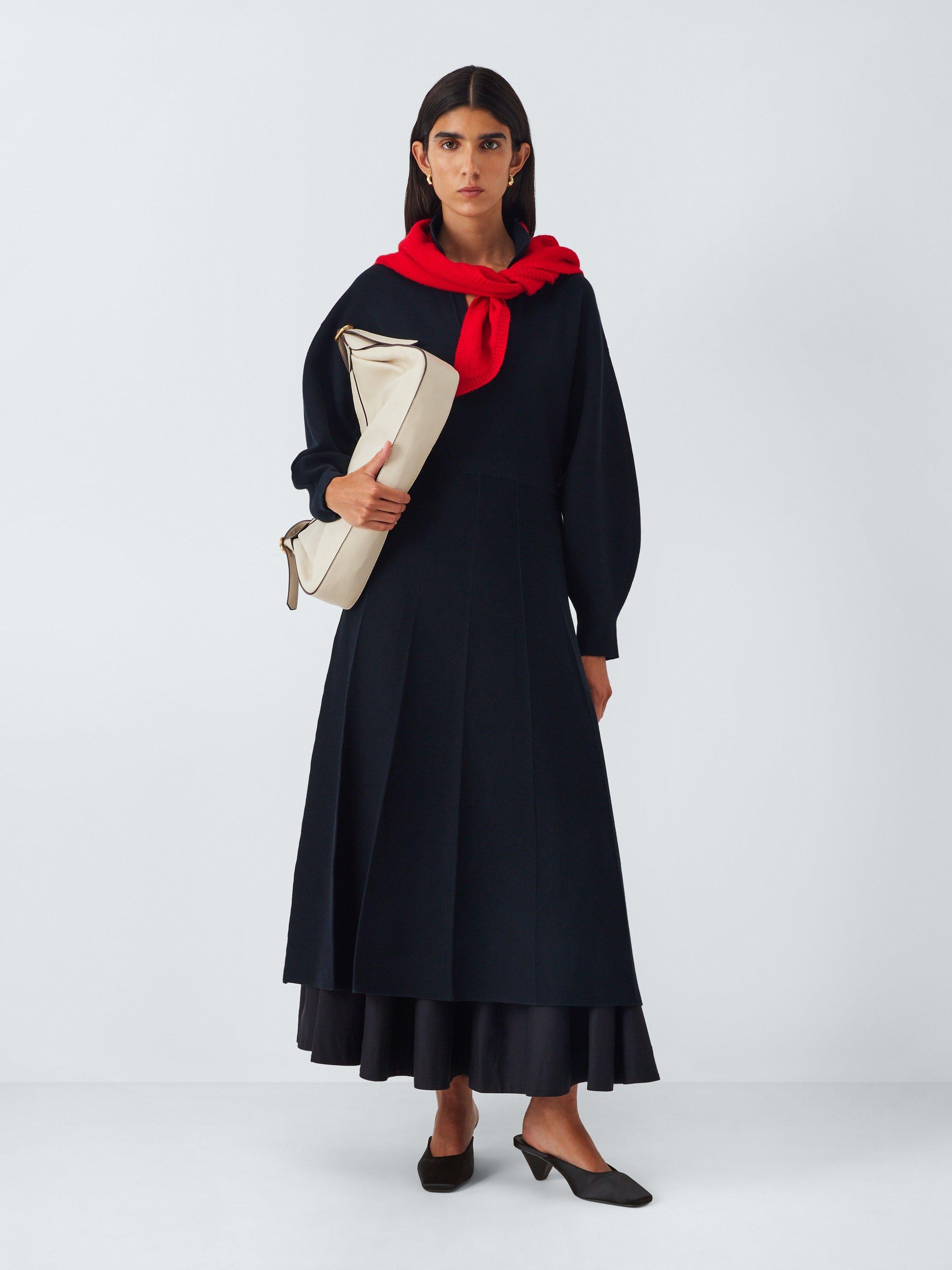 Product image 6 of 6, which shows John Lewis Devon Cone Heel Mule Open Court Shoes, Black, 3